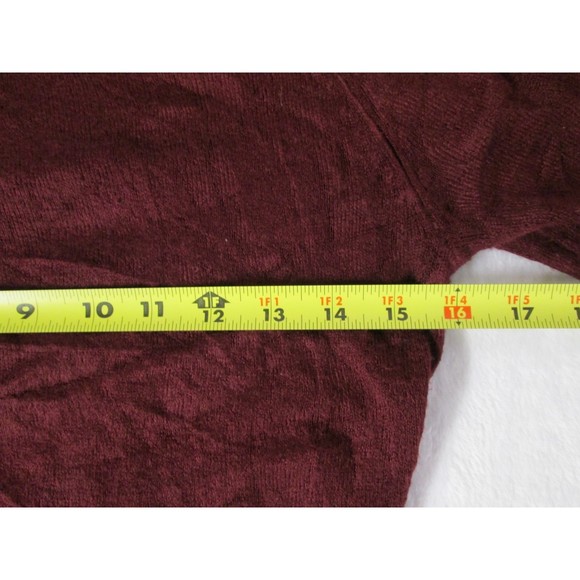 Forever 21 Sweater Dress Burgundy Turtleneck Long Sleeve Acrylic S (RK81) - Picture 8 of 10